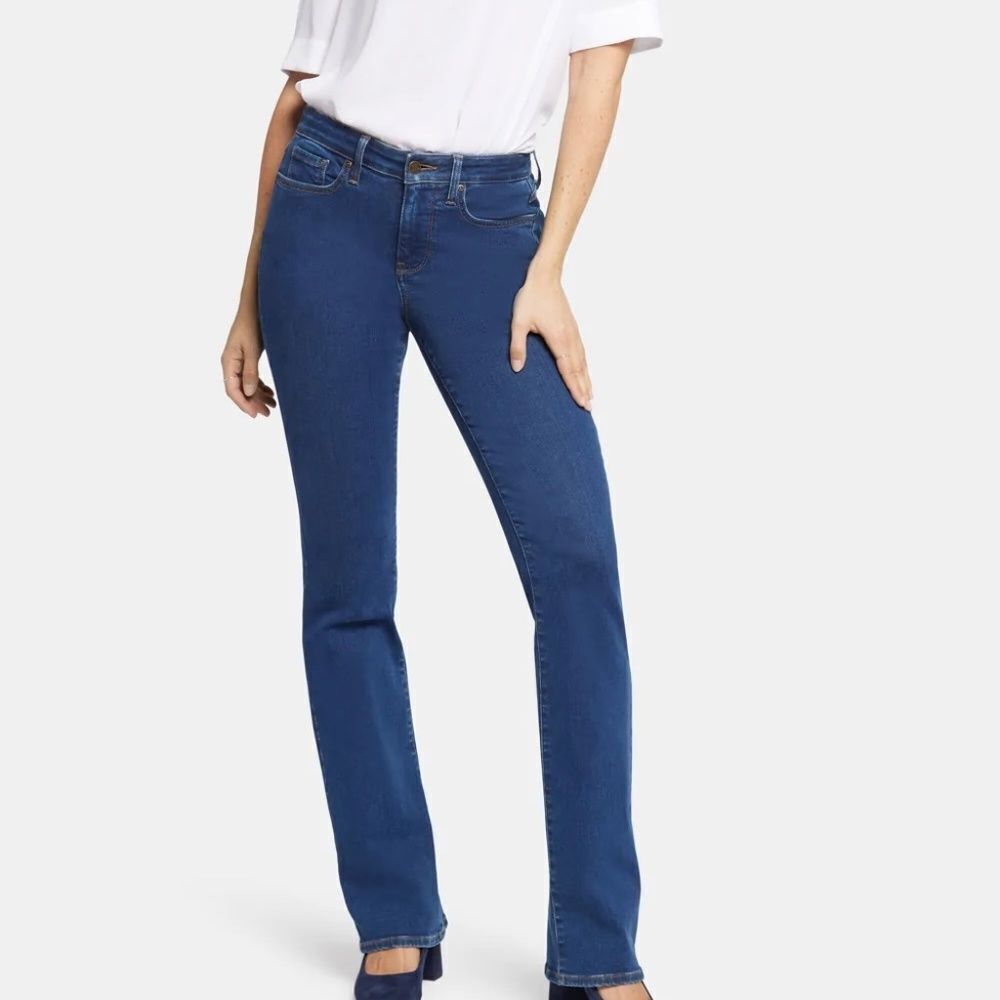 NYDJ Barbara Sinclair  Wash High Rise ‎ Bootcut Jeans Sz 14